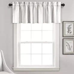Kirklands Home Curtains & Drapes|Gray and White Farmhouse Stripe Valance
