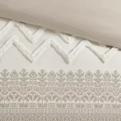 Kirklands Home Duvets|Gray and White 3-pc. California King Duvet Set