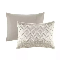 Kirklands Home Duvets|Gray and White 3-pc. California King Duvet Set