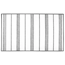 Kirklands Home Area Rugs|Gray and White Stripe Washable Area Rug, 3x5
