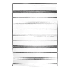 Kirklands Home Area Rugs|Gray and White Stripe Washable Area Rug, 5x7