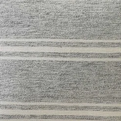 Kirklands Home Outdoor Cushions & Pillows|Gray and White Triple Stripe Outdoor Pillow