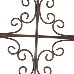 Kirklands Home Wall Plaques|Gray Angelic Scrollwork Panel Wall Plaque