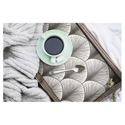 Kirklands Home Wall Murals & Wallpaper|Gray Art Deco Fans Peel & Stick Wallpaper