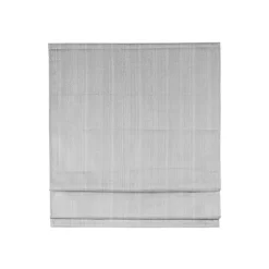 Kirklands Home Curtains & Drapes|Basketweave Cordless Roman Shade, 27 in. Gray