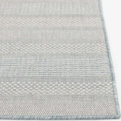 Kirklands Home Outdoor Rugs|Blue Elletta Indoor/Outdoor Area Rug, 2x7 Gray