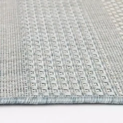 Kirklands Home Outdoor Rugs|Blue Elletta Indoor/Outdoor Area Rug, 2x7 Gray