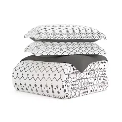 Kirklands Home Duvets|Gray Bohemian 3-pc. King Duvet Cover Set