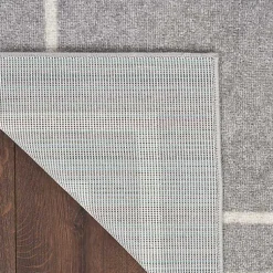 Kirklands Home Outdoor Rugs|Bordered Indoor/Outdoor Area Rug, 5x7 Gray