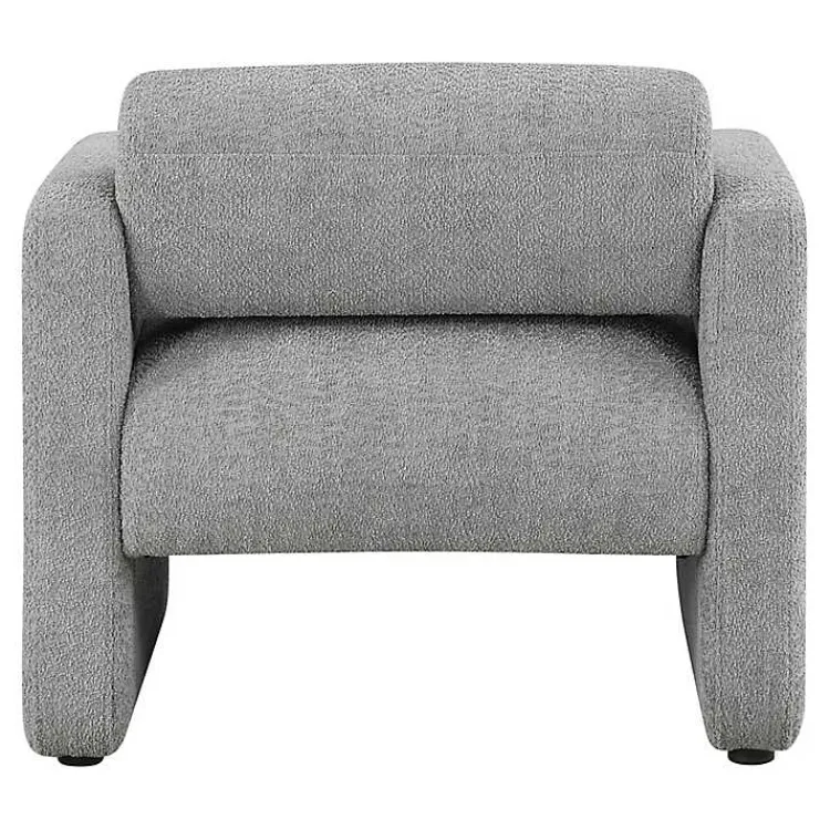 Kirklands Home Accent Chairs|Boucle Modern Accent Chair Gray