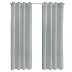 Kirklands Home Curtains & Drapes|Boucle Sheer Single Curtain Panel, 95 in. Gray