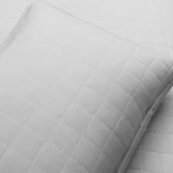 Kirklands Home Quilts|Box Stitch Cotton Full/Queen 3-pc. Quilt Set Gray