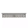 Kirklands Home Shelves|Gray Carved Floral Decorative Wall Shelf