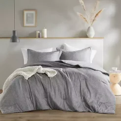 Kirklands Home Comforters|Chambray 3-pc. Full/Queen Comforter Set Gray
