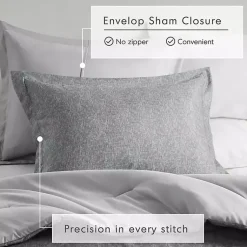 Kirklands Home Comforters|Chambray 3-pc. Full/Queen Comforter Set Gray