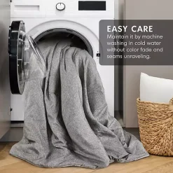 Kirklands Home Comforters|Chambray 3-pc. Full/Queen Comforter Set Gray