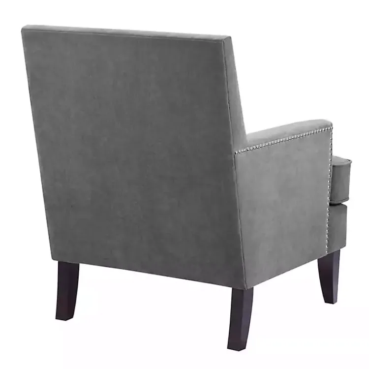 Kirklands Home Accent Chairs|Charlie Track Arm Club Accent Chair Gray