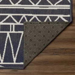 Kirklands Home Area Rugs|Gray Chelsea Geometric Washable Area Rug, 3x5