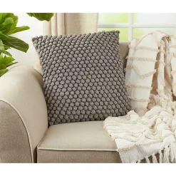 Online Crochet Pom Pom Cotton Pillow Pillows