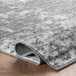 Kirklands Home Area Rugs|Gray Distressed Power Loomed Area Rug, 12x15