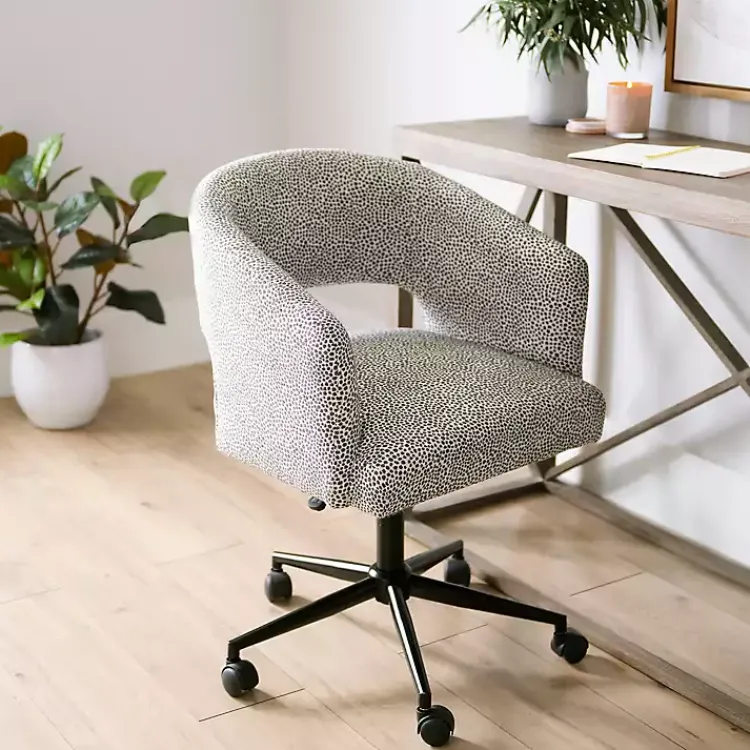 Kirklands Home Office Furniture|Dotty Office Chair Gray