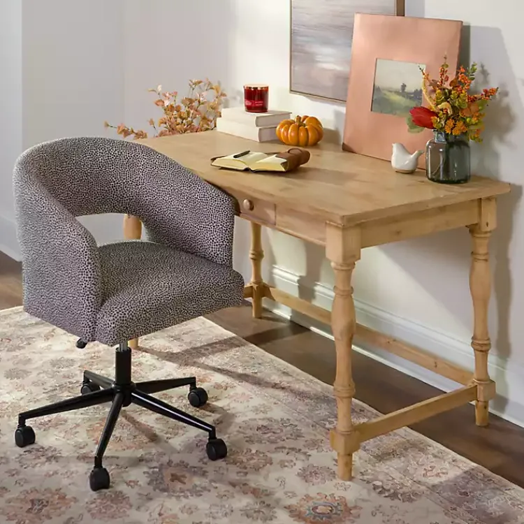 Kirklands Home Office Furniture|Dotty Office Chair Gray