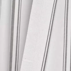 Kirklands Home Curtains & Drapes|Gray Farmhouse Stripe Curtain Panels, Set of 2