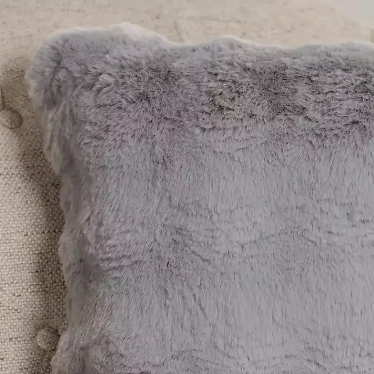 Sale Faux Fur Bubble Pillow Pillows