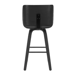 Kirklands Home Bar Stools & Counter Height Stools|Faux Leather Tyler Swivel Bar Stool Gray