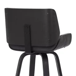 Kirklands Home Bar Stools & Counter Height Stools|Faux Leather Tyler Swivel Bar Stool Gray