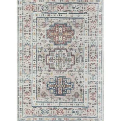 Kirklands Home Area Rugs|Gray Flaxen Sundara Gabriel Area Rug, 5x7