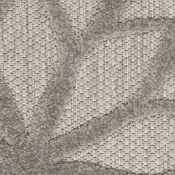 Kirklands Home Outdoor Rugs|Floral Burst Outdoor Area Rug, 7x10 Gray