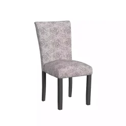 Kirklands Home Dining Chairs|Floral Parsons Dining Chairs, Set of 2 Gray
