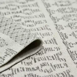 Kirklands Home Area Rugs|Gray Geo Stripes Tassel Fringe Area Rug, 5x7