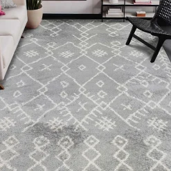 Kirklands Home Area Rugs|Geometric Area Rug, 5x8 Gray