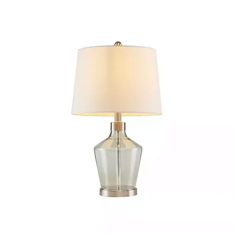 Kirklands Home Table Lamps|Gray Glass Bold Table Lamps, Set of 2 White