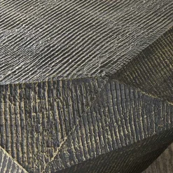 Kirklands Home Coffee Tables|Gray Hand-Stamped Iron Octagonal Coffee Table