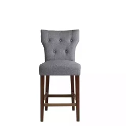 Kirklands Home Bar Stools & Counter Height Stools|Harrison Tufted Counter Stool Gray