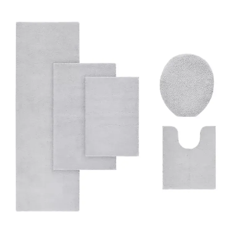 Kirklands Home Bathroom Rugs|High Pile Marshmallow Bath Mat, 40 in. Gray