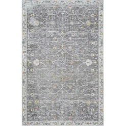 Kirklands Home Area Rugs|Gray Ivory Area Rug, 5x8