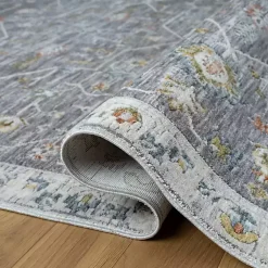 Kirklands Home Area Rugs|Gray Ivory Area Rug, 5x8