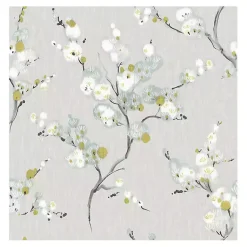 Kirklands Home Wall Murals & Wallpaper|Gray Japanese Blossom Peel & Stick Wallpaper