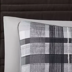 Kirklands Home Comforters|Jax Plaid 5-pc. Full/Queen Comforter Set Gray