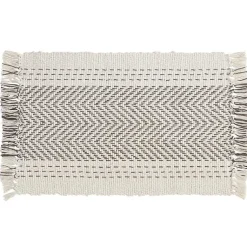 Kirklands Home Table Linens|Kantha Stitch Placemats, Set of 4 Gray