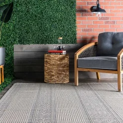 Kirklands Home Outdoor Rugs|Gray Lee Global Stripes Outdoor Area Rug, 5x8