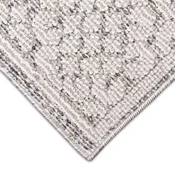 Kirklands Home Outdoor Rugs|Leopard Border Outdoor Area Rug, 5x7 Gray