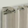 Kirklands Home Curtain Rods & Hardware|Gray Metal Blackout Finial Curtain Rod, 72 in.