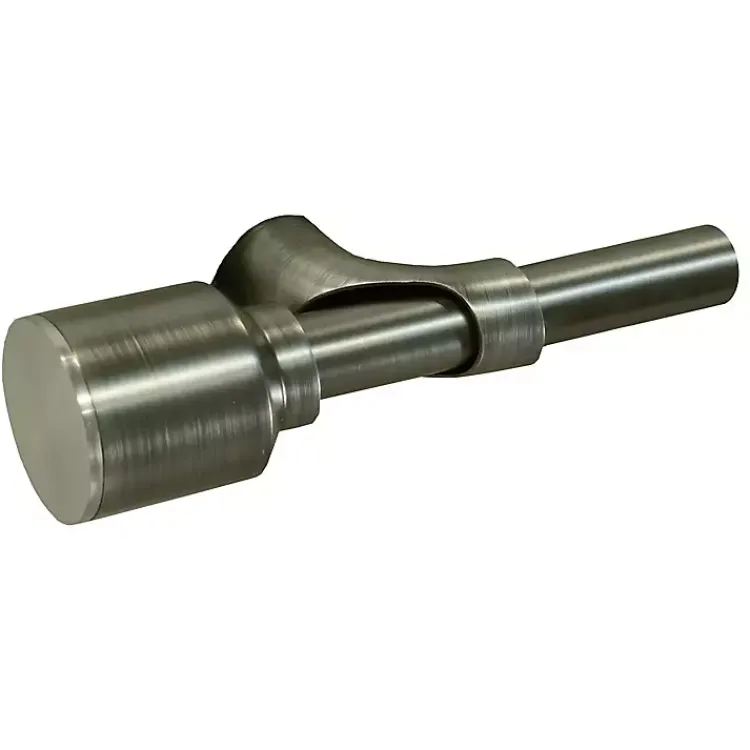 Kirklands Home Curtain Rods & Hardware|Gray Metal Blackout Finial Curtain Rod, 72 in.