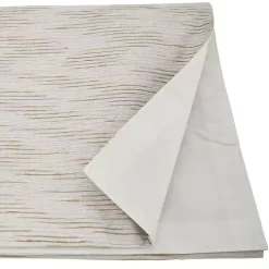 Kirklands Home Table Linens|Gray Metallic Woven Stripe Table Runner