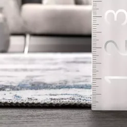 Kirklands Home Area Rugs|Gray Modern Abstract Washable Area Rug, 5x8